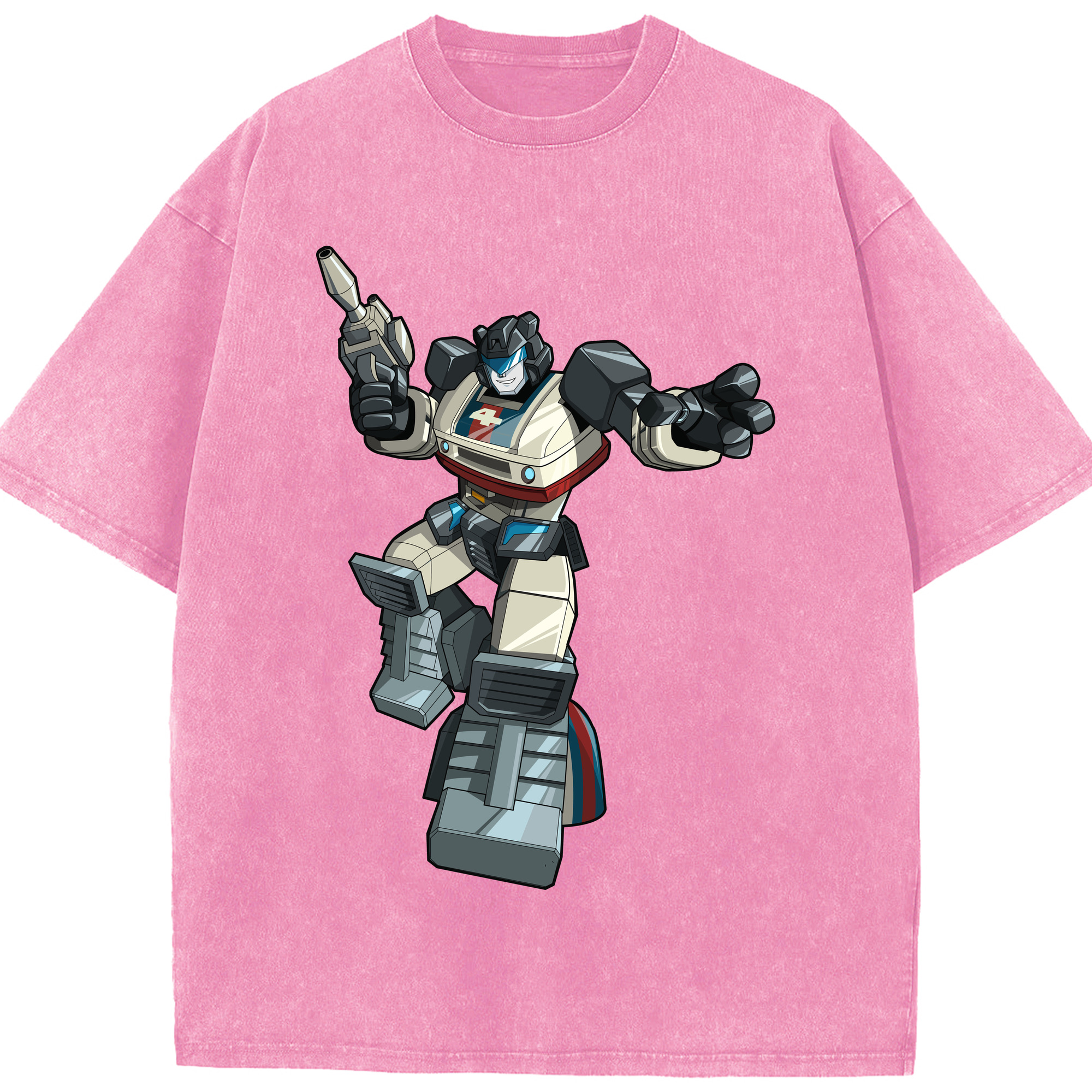 （画像用）  綿100% ヴィンテージ風 半袖Tシャツ（フロントプリント）